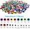 1700pcs Googly Wiggle Eyes Self Adhesive, for Craft Sticker Eyes Multi Colors and Sizes for DIY